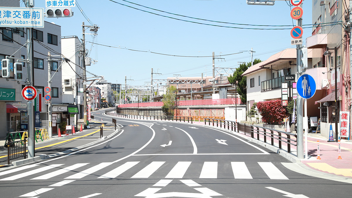 豊津駅西側の遊歩道